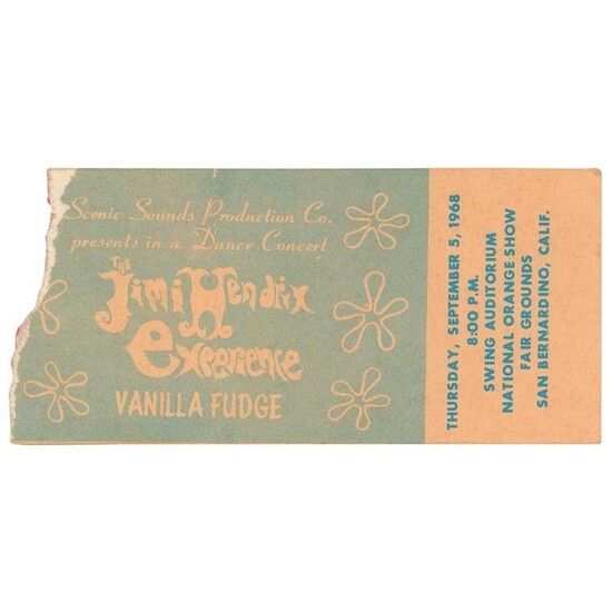 Jimi Hendrix Experience and Vanilla Fudge 1968 San