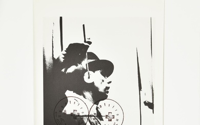 Joseph Beuys (1921 - 1986) L'UDITO, 1974 fotolitografia su cartoncino, cm...