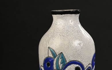 Keramis (non signé) Vase à décor de fleurs... - Lot 281 - Daguerre