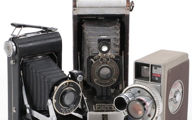 Kodak Vigilant Junior Six-20 and Other Camera and Electra DeJur Video Camera
