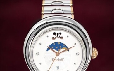 Korloff - "NO RESERVE PRICE"Steel Diamonds watch Limited Edition Luna Collection Mother of Pearl Dial - LPLW1BIC "N757 NO RESERVE PRICE" - Women - 2011-present