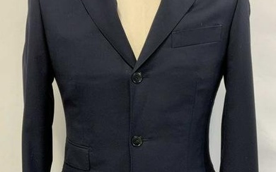 LUND & LUND Navy Blue Wool Suit Jacket