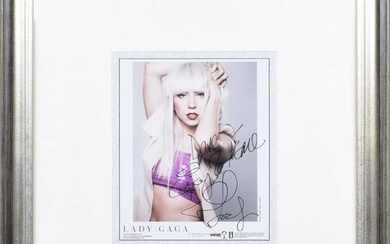 Lady Gaga autograph