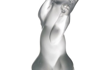 Lalique Crystal "Laughing Cat" Figurine
