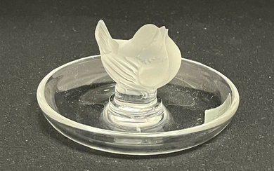 Lalique glass ring tray