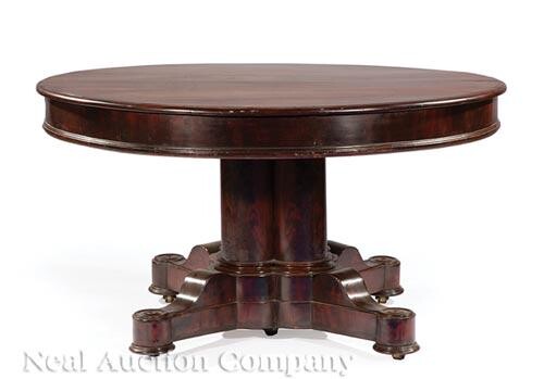 Late Classical Mahogany Extension Dining Table