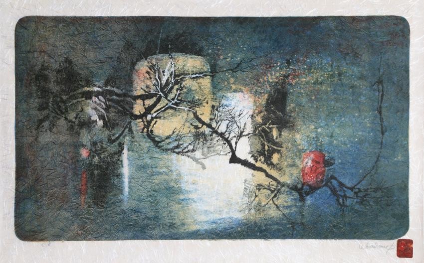 Lebadang (aka Hoi), Winter Tree in Moonlight