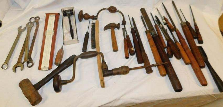 Lot Antique Tools & Knives