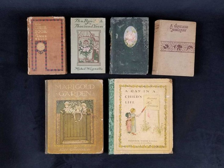 Lot of 6 One Hundred Year Old Books of Poems and