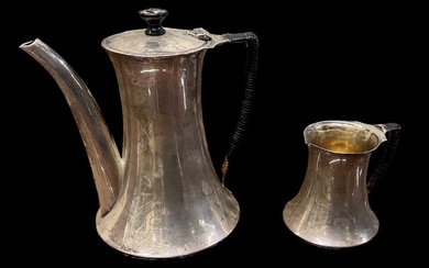 MAXFIELD & SONS LTD; an Edward VII hallmarked silver coffee...
