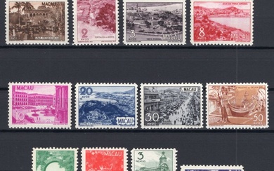 Macau 1948 - Postage stamps Local images **/MNH set - Michel 346/357