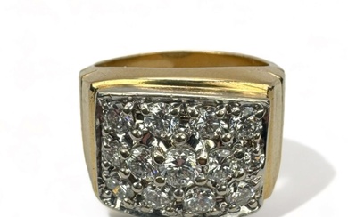 Men's 14K Gold & Diamond Ring By Magic Glo