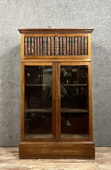 Meuble Bibliothéque De Notaire A Secrétaire Dissimulé époque Napoléon III