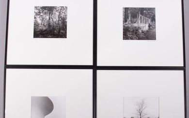 Michael Eastman, American (b. 1947), Four Views of Forest Park, black and white photographs