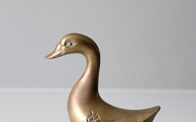 Mid-Century Brass Bird Figurine