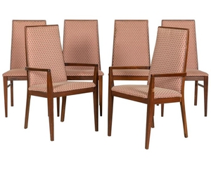 Mid Century Walnut Dining Chairs - 6