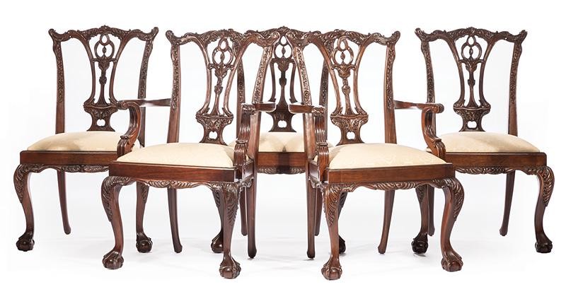 Millender Carved Mahogany Dining Chairs