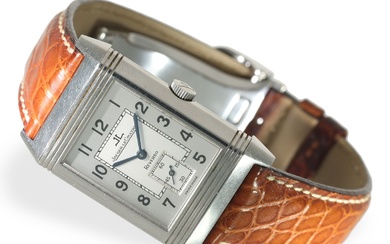 Montre-bracelet : montre pour hommes de LeCoultre, 'Reverso Grande Taille' Ref.270.8.62 Ca. 42 × 26mm,...