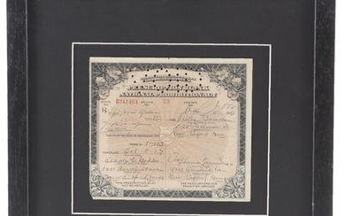 National Prohibition Act Prescription for Medicinal Whiskey, 1927