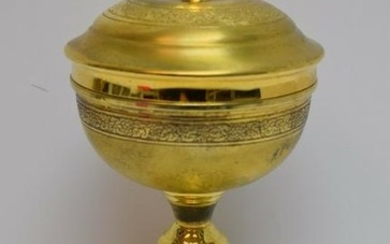 Nice Older Gold Plated - Cup Sterling Silver 9" Church