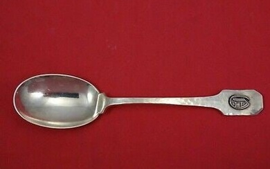 Norman Hammered by Shreve Sterling Silver Teaspoon Applied Mono "O" 6"