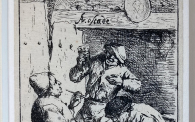 OSTADE, Adriaen Jansz. v. (1610-1685). (The smoker and the drinker)....