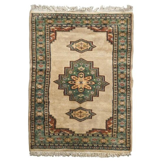 Oriental Wool & Silk Blend Rug