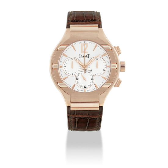 PIAGET, PINK GOLD, POLO 25TH ANNIVERSARY, CHRONOGRAPH