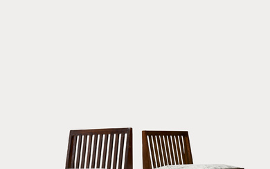 PIERRE JEANNERET (1896-1967) PAIR OF “ARMLESS EASY CHAIRS”, MODEL NO. PJ-SI-18-A, DESIGNED CIRCA 1955-1960