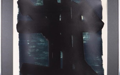 PIERRE SOULAGES SIGNED AND TITLED LITHOGRAPH NO. 6