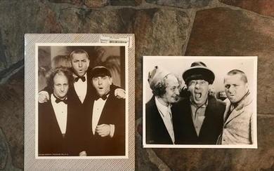 Pair of Three Stooges Photo Prints