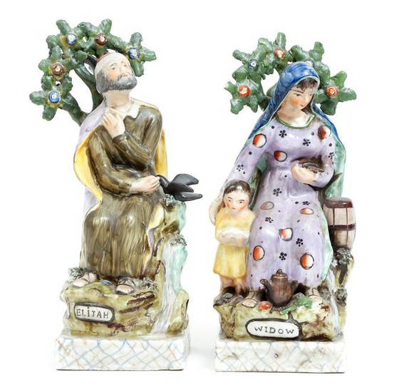 Pair of early 19th century Staffordshire figures