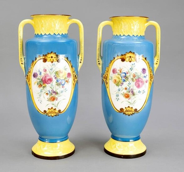 Pair of large ceramic vases, 1