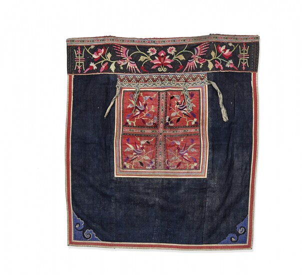 Partially embroidered furnishing fabric Ethnic minorities, South-East Asia, 20th Century