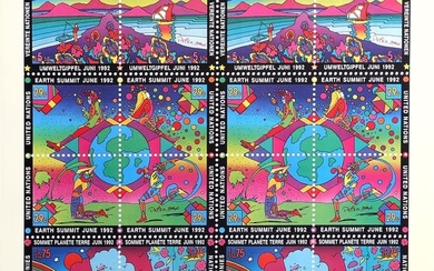 Peter Max, Earth Summit, Poster