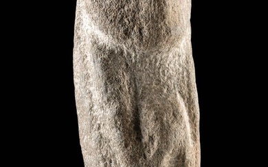 Rare Neolithic Peruvian Stone Female Idol Figure