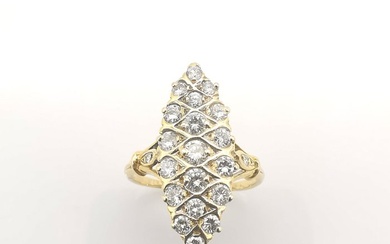 Ring Yellow gold - 1.48 tw. Diamond (Natural)