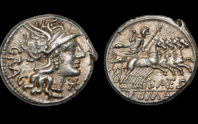 Roman Republic. L. Antestius Gragulus, 136 BC. Denarius Rome