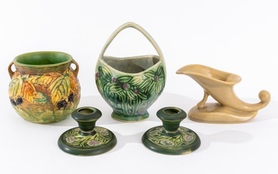Roseville Art Pottery Articles, 5 Pieces