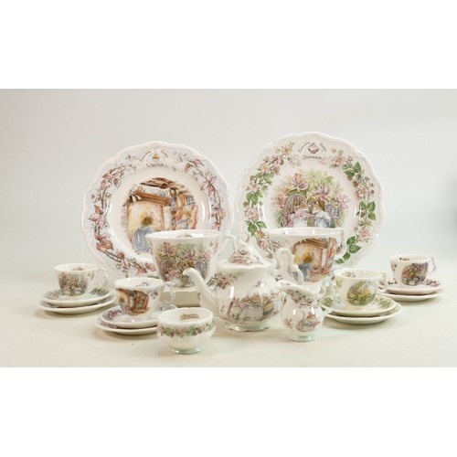 Royal Doulton Brambly Hedge miniature tea set: Comprising te...