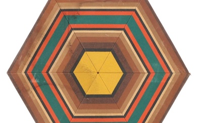 S. T. Guberman Geometric Textile Panel "Star of Manitou I," 1969