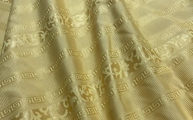 San Leucio - luxurious gold labyrinth canneté fabric - Baroque style - Upholstery fabric - 320 cm - 170 cm