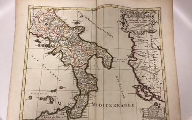Sanson & Jaillot "Le Royaume de Naples Divisé en Douze Provinces"