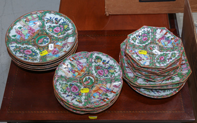 Selection of Chinese Export "Rose Medallion" Dishe