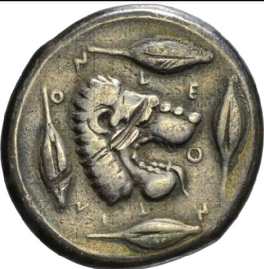 Sicily, Leontinoi. AR Tetradrachm,455-430 a.C.