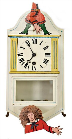 Slovenly Peter clock, height: 56 cm, probably '20s