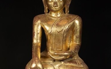 Statue - dry lacquer - Bouddha - Burma - 19th century