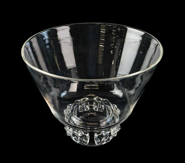 Steuben Mid Century Crystal Punch or Center Bowl