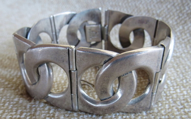 TAXCO 925 silver bracelet Signed by the artist 17...