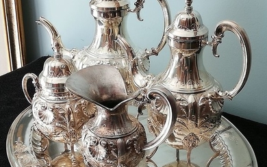 Teapot (5) - Silver plated - Italy - mid 20th century